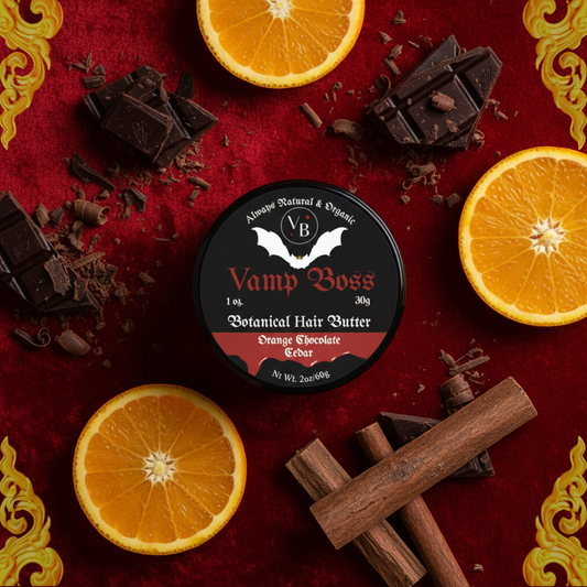 Hair Butter Top View - Deep Red