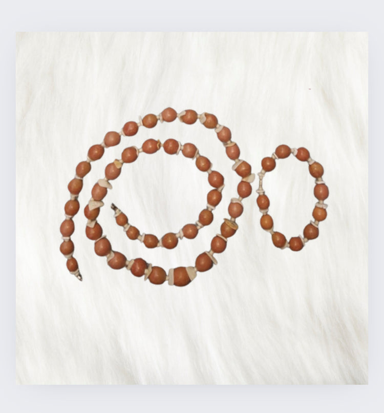 NEW Mayan Artisan Clay Beaded Jewelry Complete Set (Necklace+ Bracelet+ Earrings)