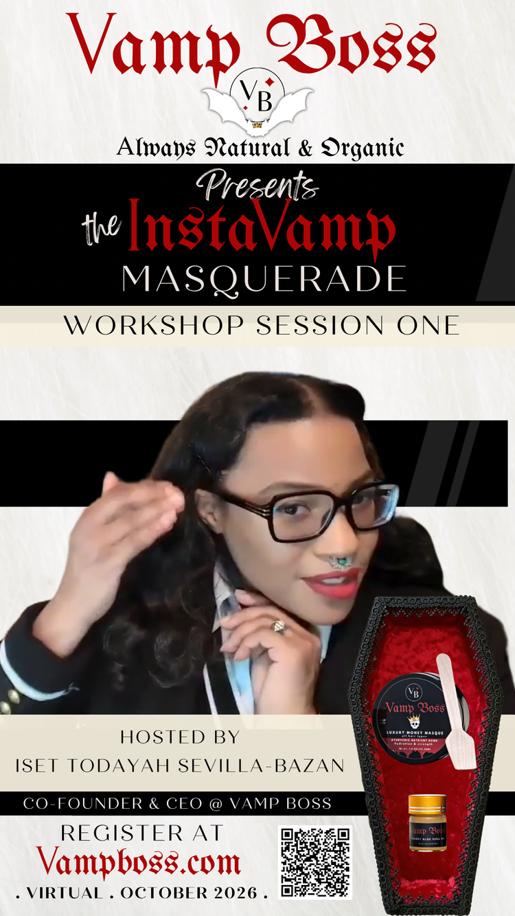The InstaVamp Masquerade Virtual Workshop Hair Transformation October 25, 2026 Full Moon